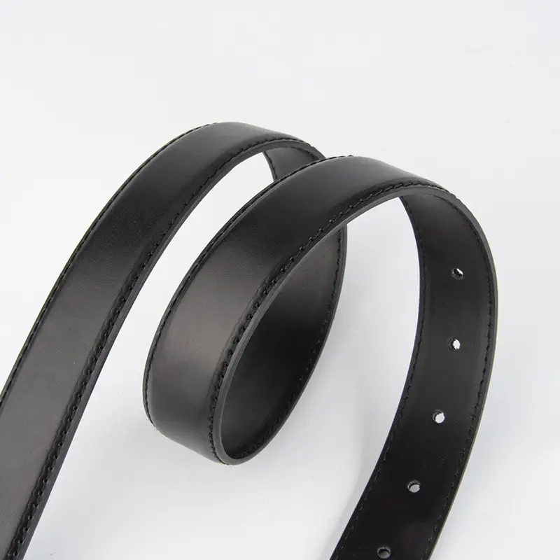 Pink Gold Buckle Women's Belt Genuine Leather