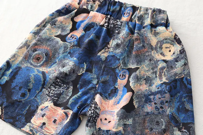 Kids Bunny Print 2Pc Suit Black Short Sleeve Summer Boys 2025 — feature 15