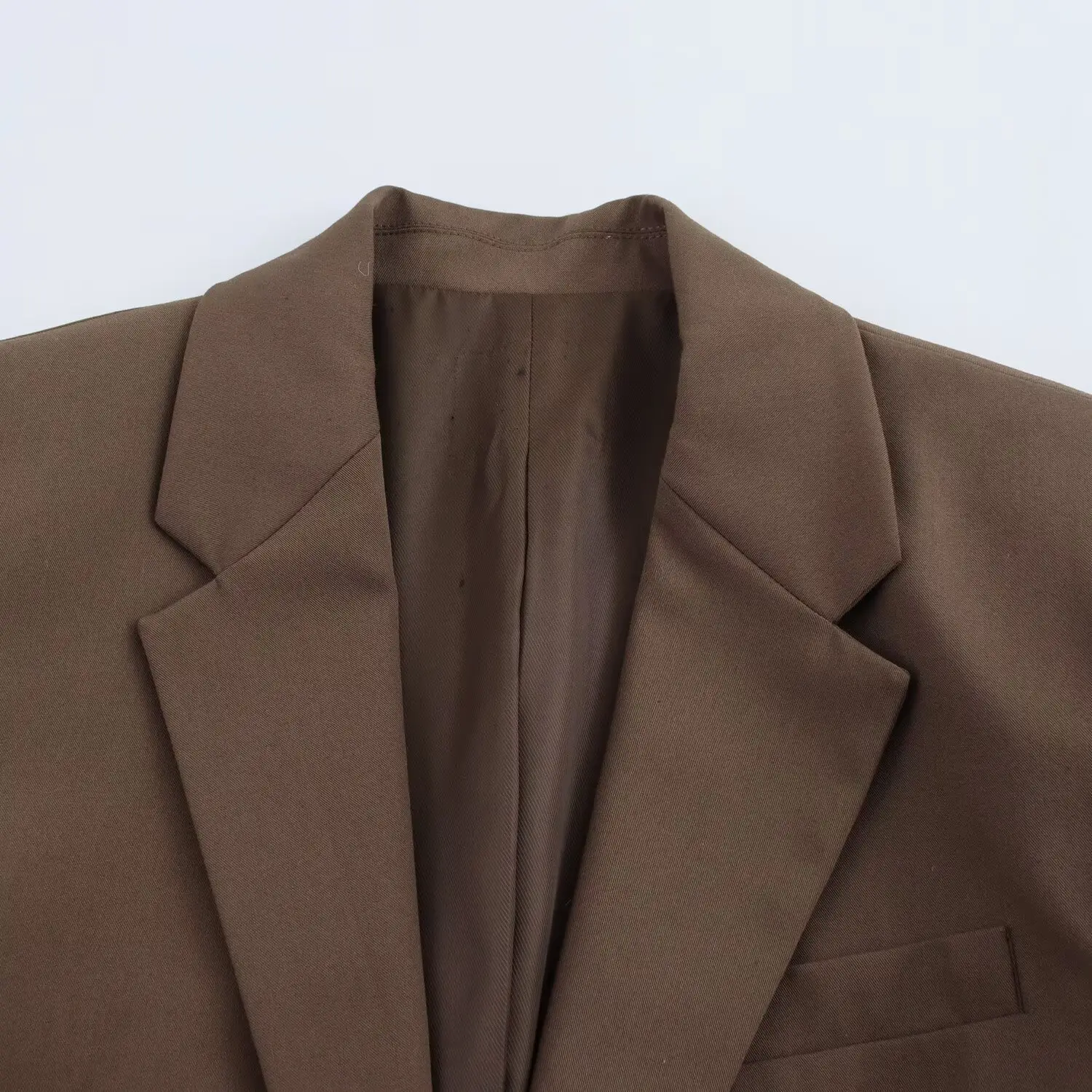 Brown Belted Suit Jacket for Women 2025 Spring New Style — feature 18