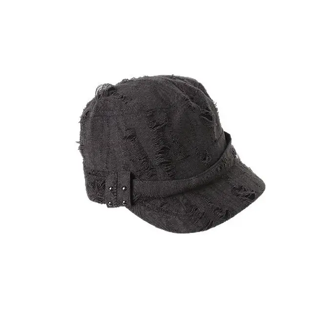 Vintage Distressed Gray Baseball Cap for Women - Image 7