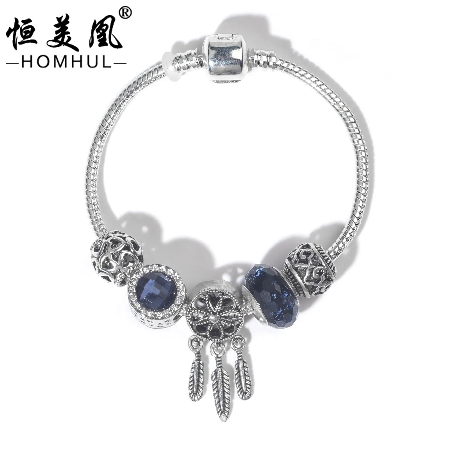 Dark Blue Cat's Eye Beaded Bracelet for Women β feature 1