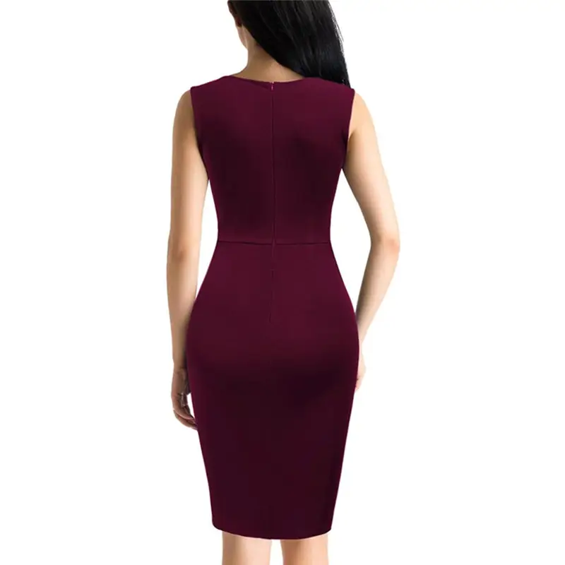 Black Sleeveless Sequin Party Dress for Women — feature 13