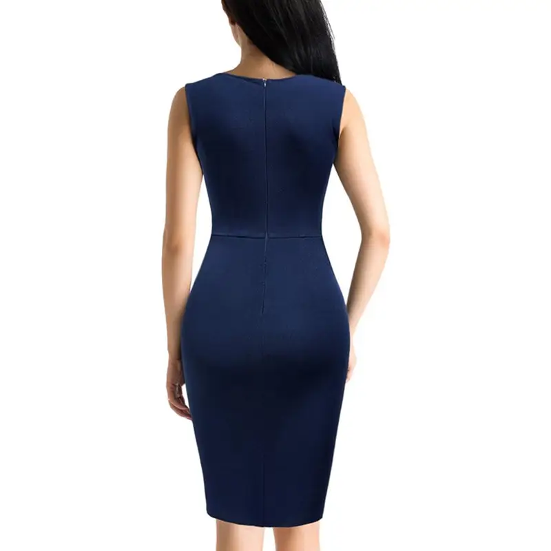 Black Sleeveless Sequin Party Dress for Women — feature 7