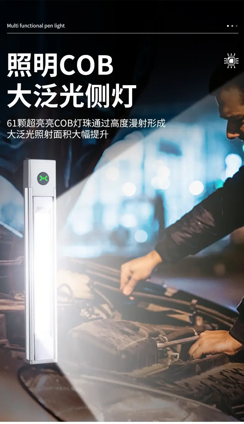 Magnetic Laser Pointer Lamp Bright Floodlight TYPE-C Rechargeable β feature 7