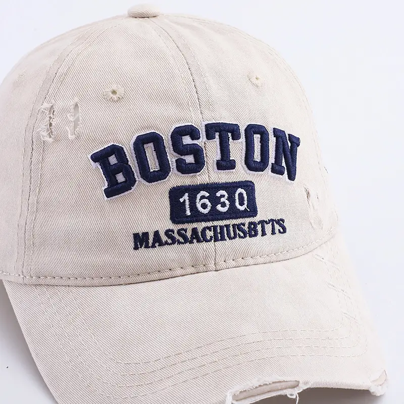 Women's Embroidered Baseball Cap with Duck Tongue Design — feature 3