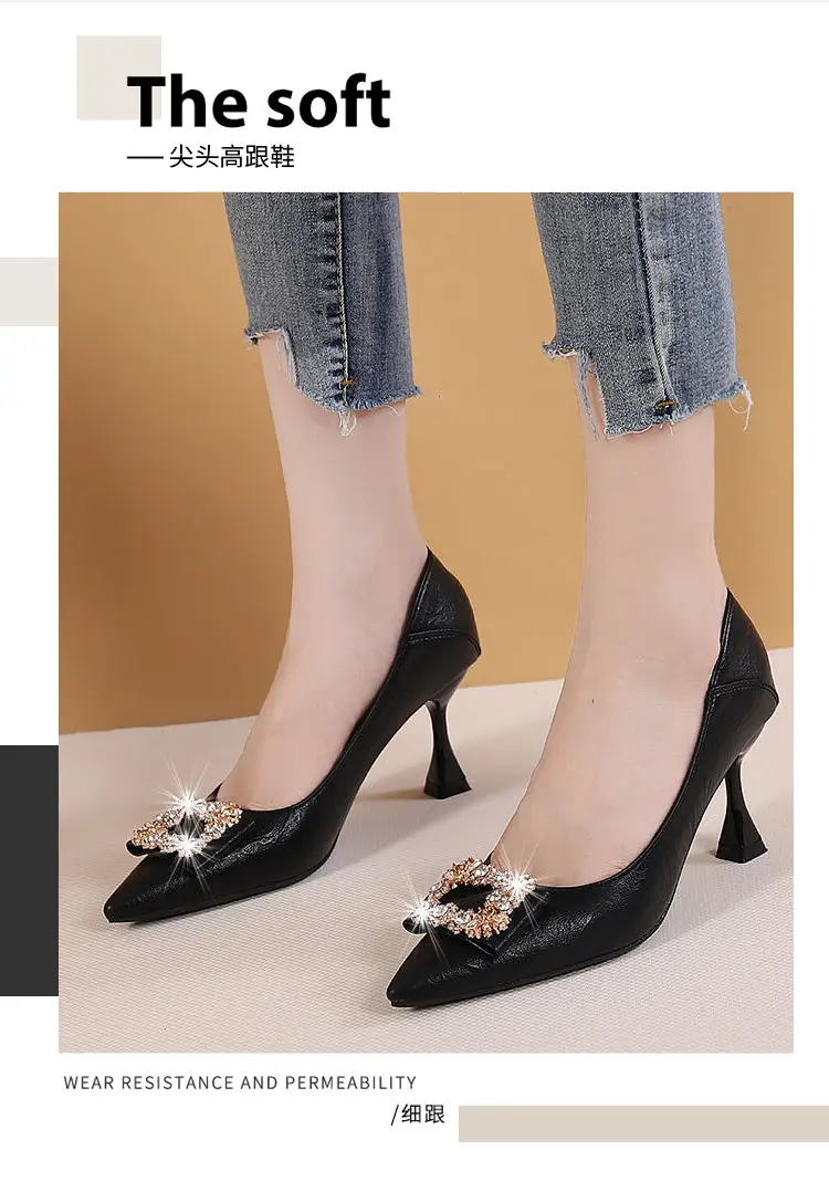 Women Rhinestone Stiletto Heels Spring Autumn New Style — feature 3