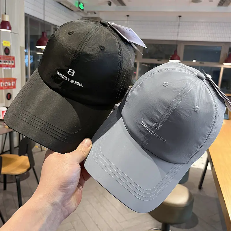 Women Baseball Cap Navy Blue Embroidered Summer - Image 10