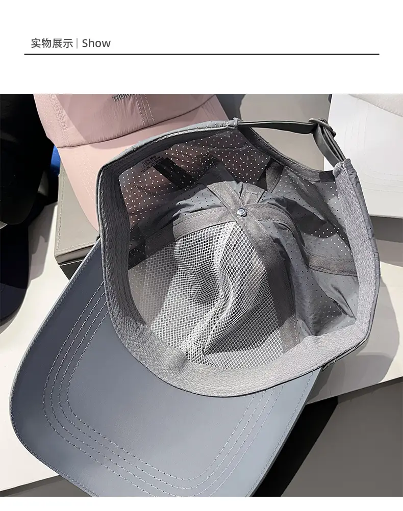 Women Baseball Cap Navy Blue Embroidered Summer — feature 8