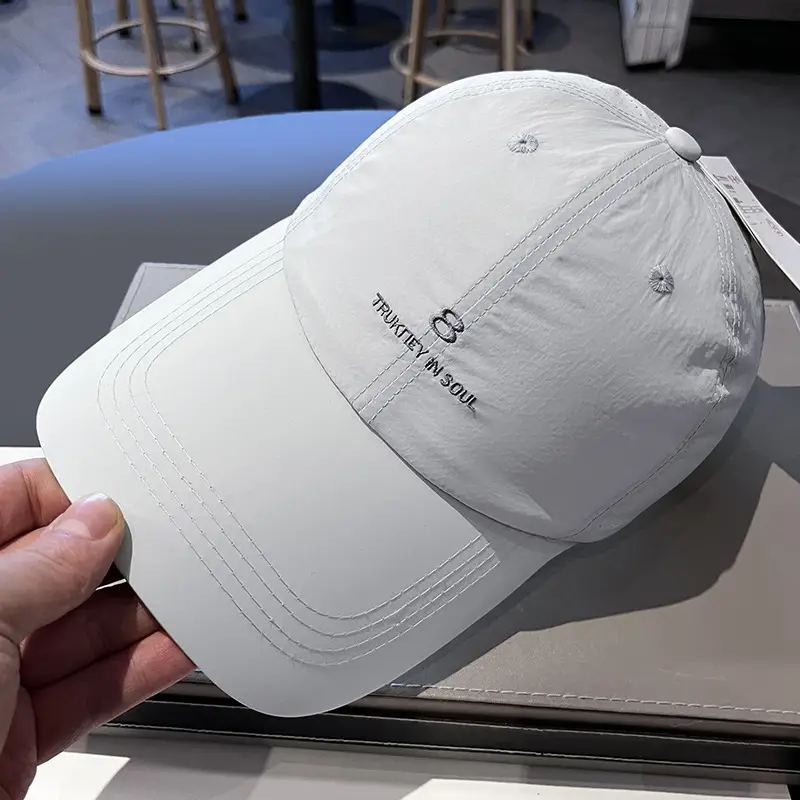 Women Baseball Cap Navy Blue Embroidered Summer - Image 6
