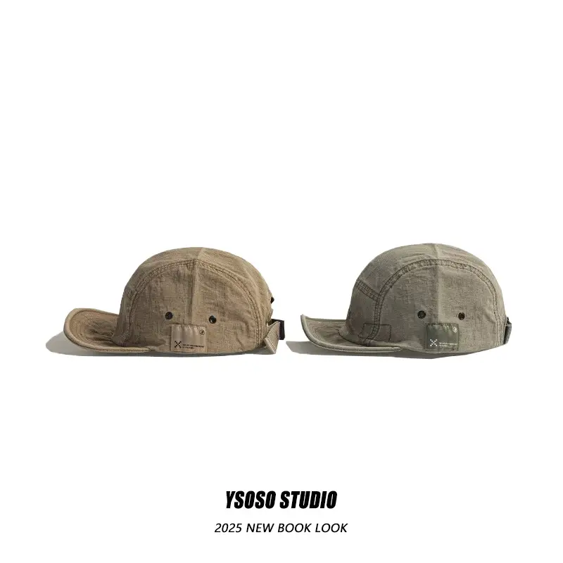 Japanese Style Retro Brim Cap for Men Spring Summer