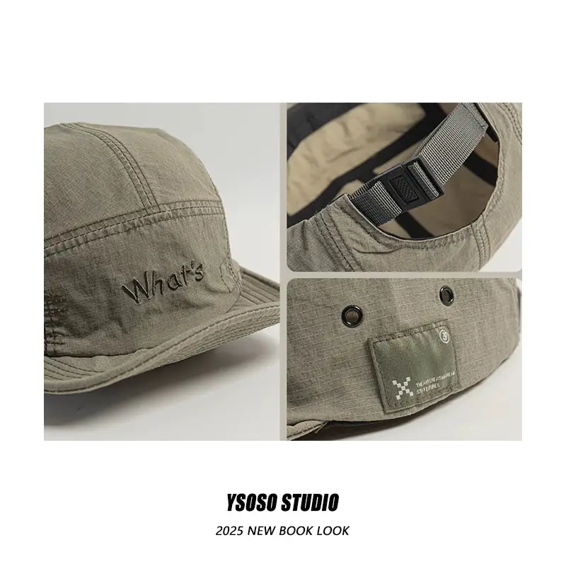 Japanese Style Retro Brim Cap for Men Spring Summer — feature 8