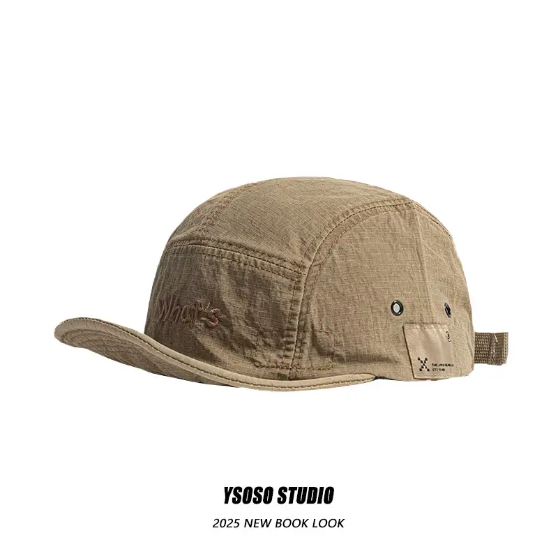 Japanese Style Retro Brim Cap for Men Spring Summer