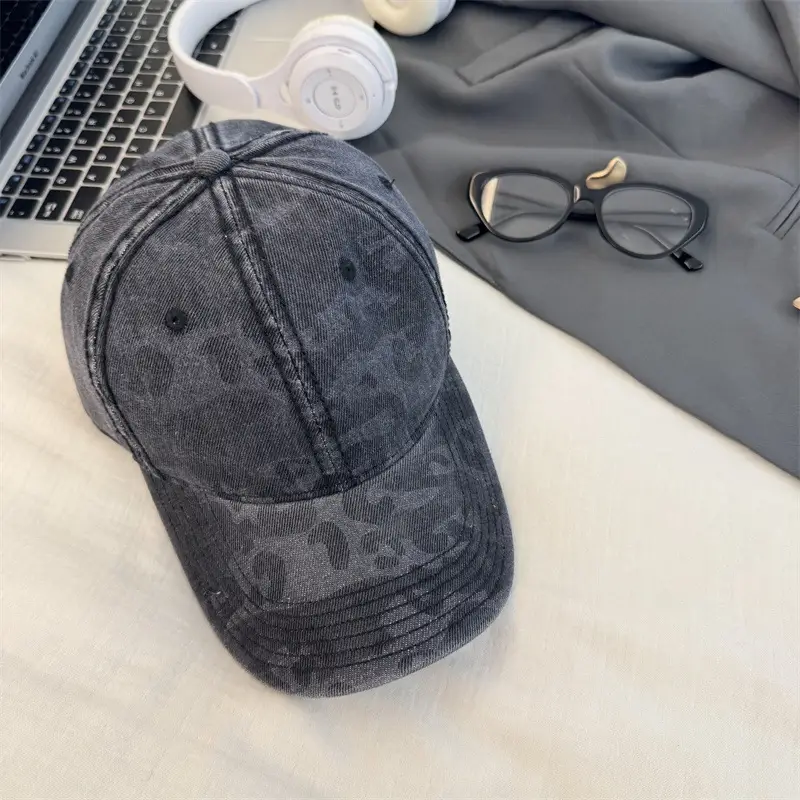 American Leopard Print Baseball Cap Women's Deep Brim - Image 6