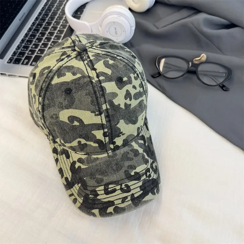 American Leopard Print Baseball Cap Women's Deep Brim - Image 7