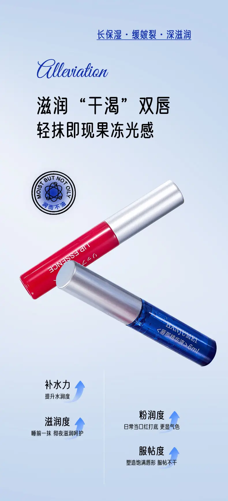 Waterproof Lip Essence Red Blue Moisture — feature 7