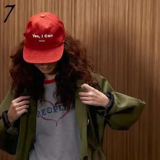 Women Korean Style Blue Baseball Cap with "Yes I Can" - Image 9