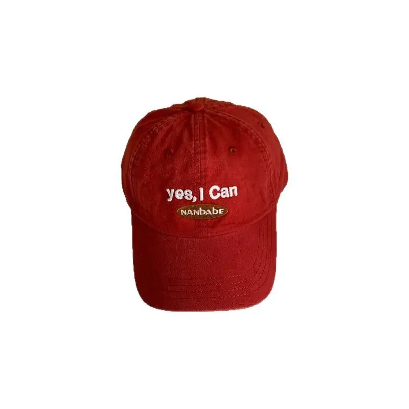 Women Korean Style Blue Baseball Cap with "Yes I Can" - Image 10