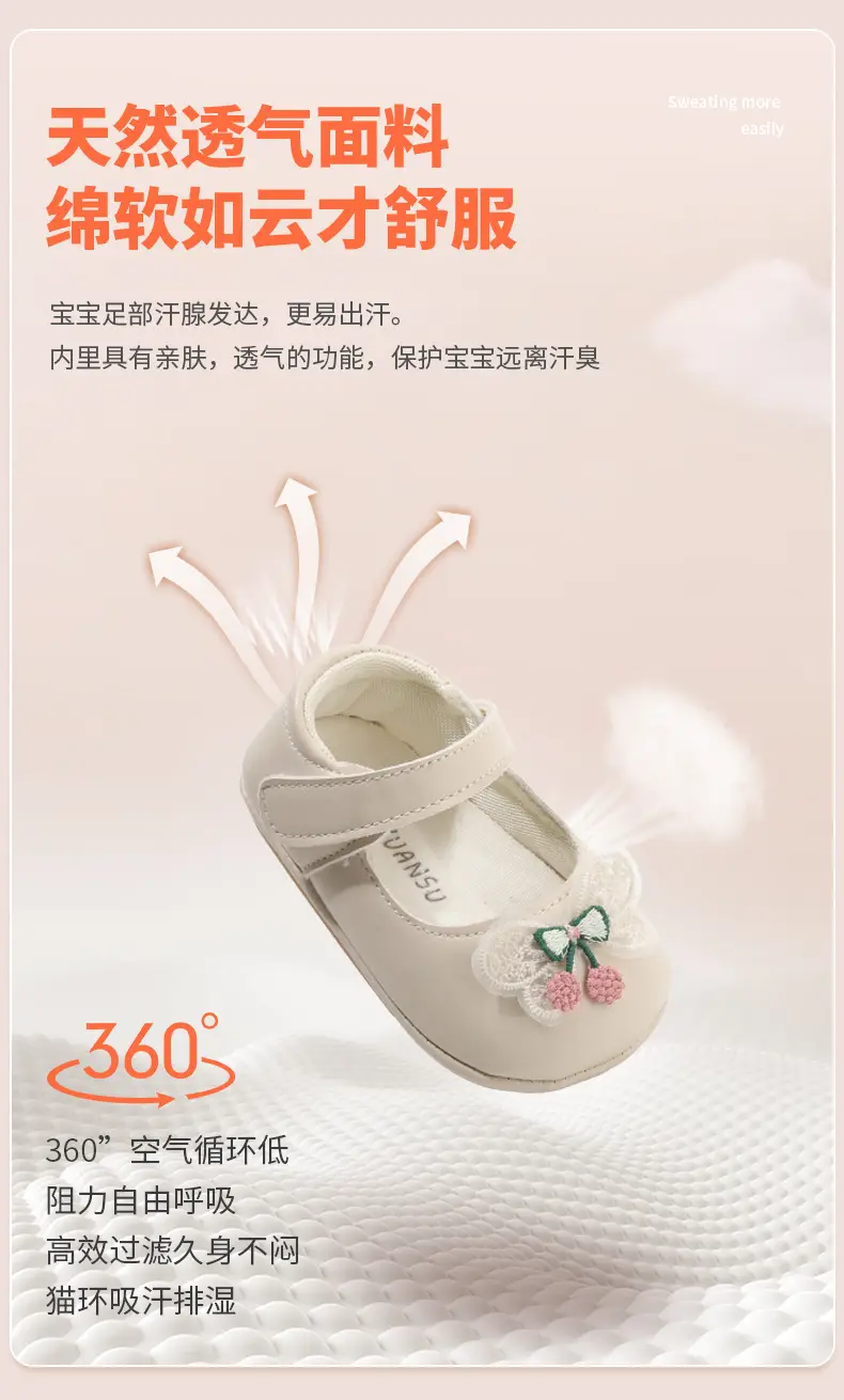 Spring and Autumn Baby Princess Shoes One Year Old Baby Girl Shoes Spring Toddler Shoes Soft Sole 6-12 Months Infant — feature 15