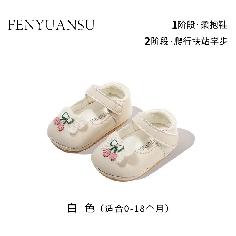 Spring and Autumn Baby Princess Shoes One Year Old Baby Girl Shoes Spring Toddler Shoes Soft Sole 6-12 Months Infant
