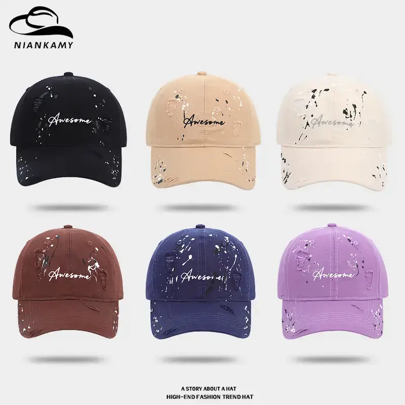 Pink Splash Ink Graffiti Baseball Cap for Women - Image 11