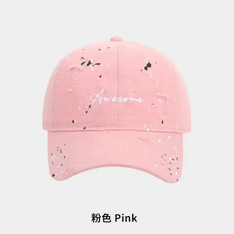 Pink Splash Ink Graffiti Baseball Cap for Women - Image 5