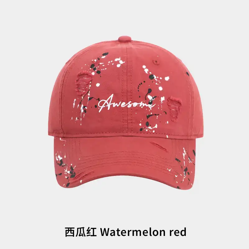 Pink Splash Ink Graffiti Baseball Cap for Women - Image 6