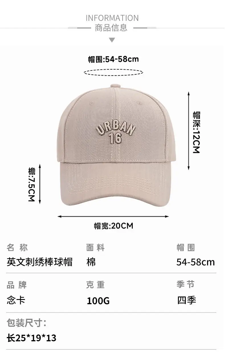 Grey Urban 16 Baseball Cap for Men Women — feature 7