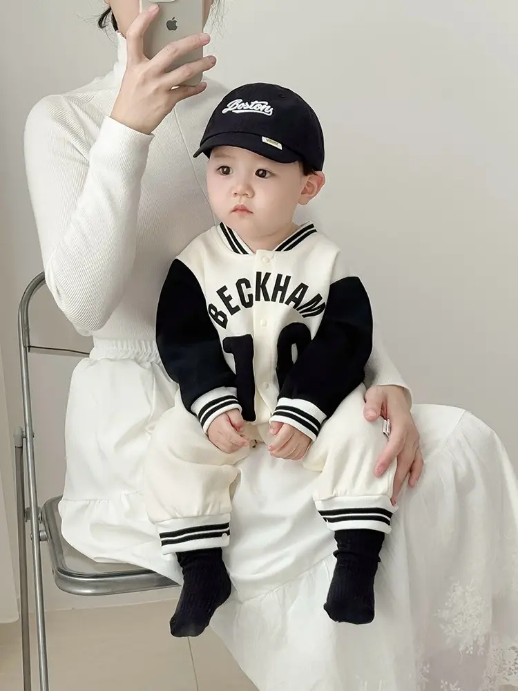 Baby Baseball Cap with "Beckham" Print — feature 1