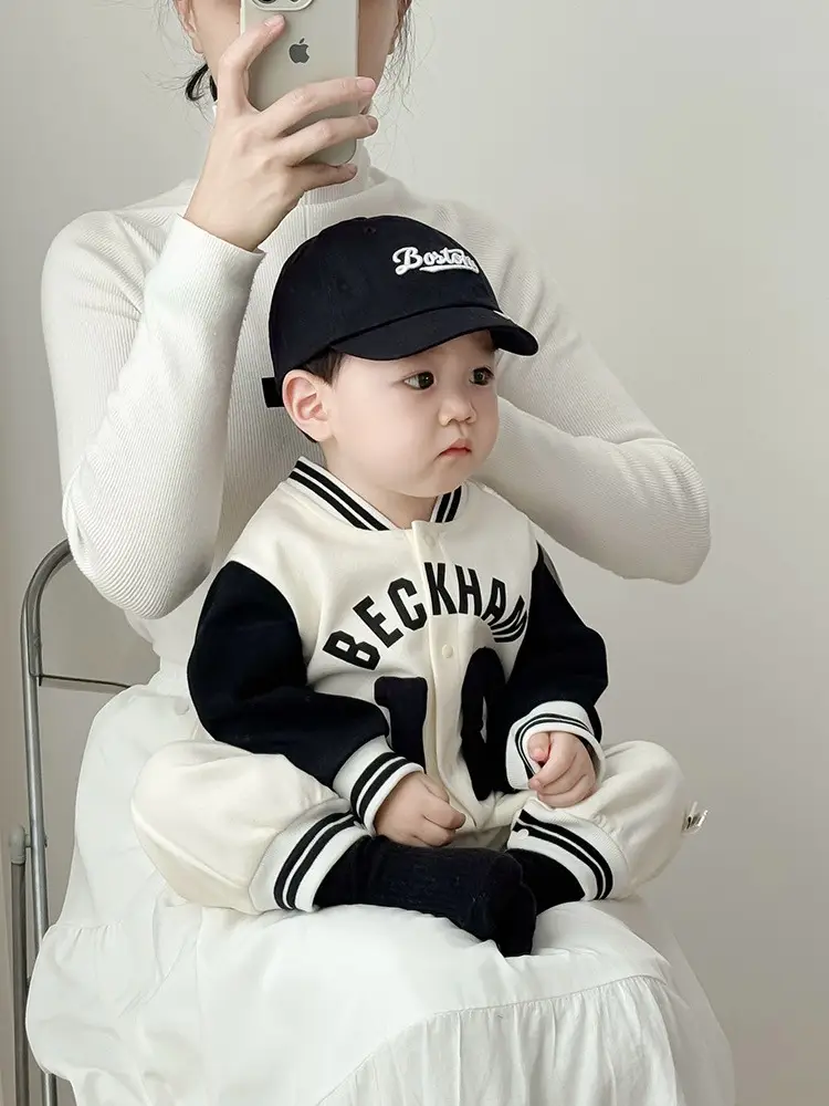 Baby Baseball Cap with "Beckham" Print — feature 4