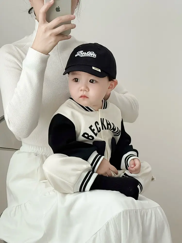 Baby Baseball Cap with "Beckham" Print — feature 6