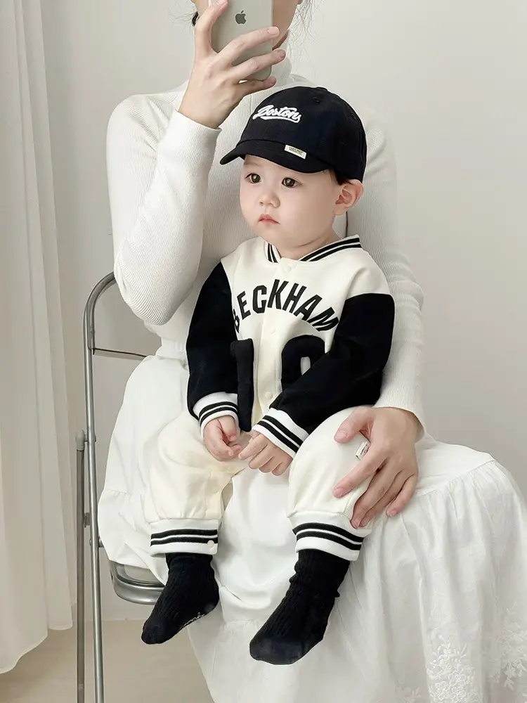 Baby Baseball Cap with "Beckham" Print — feature 7