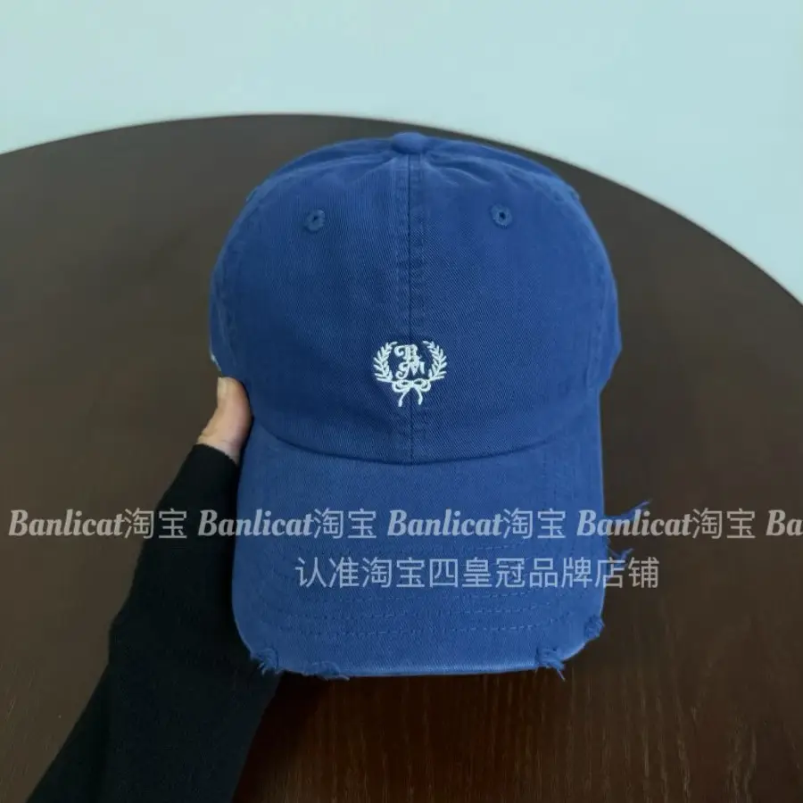 Women Red Embroidered Baseball Cap 2026 Korean Design - Image 7