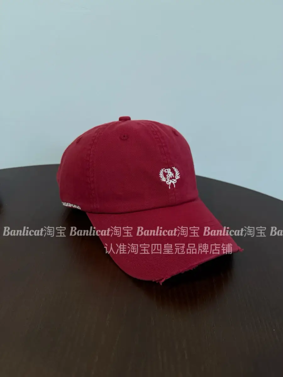 Women Red Embroidered Baseball Cap 2026 Korean Design — feature 15