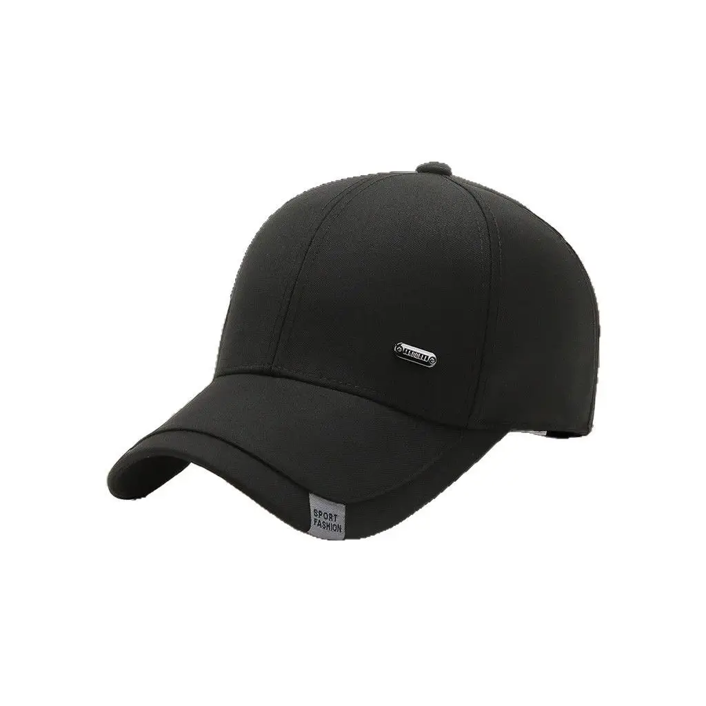 Black Baseball Cap for Men Women Elderly Outdoor Sports