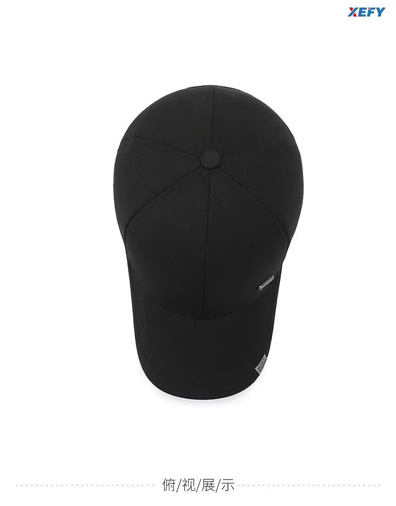 Black Baseball Cap for Men Women Elderly Outdoor Sports — feature 10