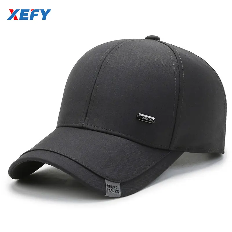 Black Baseball Cap for Men Women Elderly Outdoor Sports — feature 5