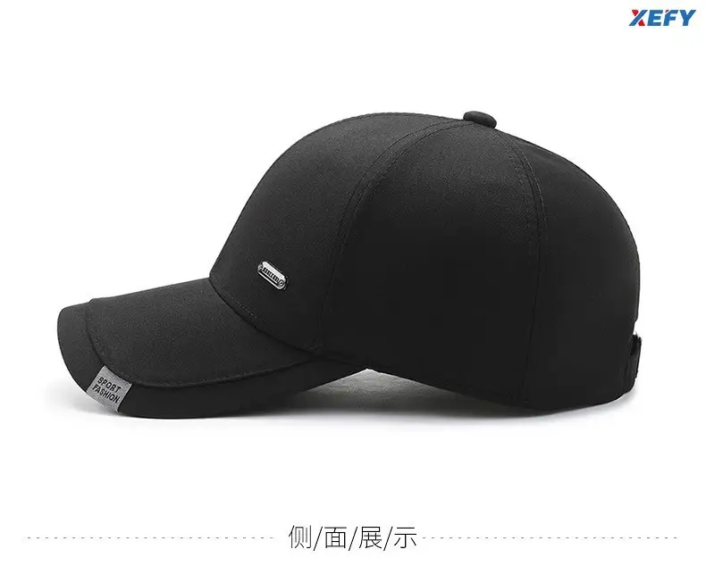 Black Baseball Cap for Men Women Elderly Outdoor Sports — feature 8