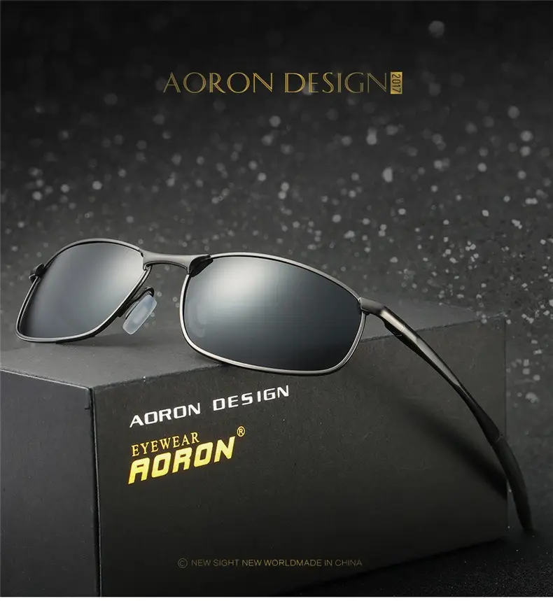 Men's Polarized Metal Sunglasses Driving Mirror — feature 1
