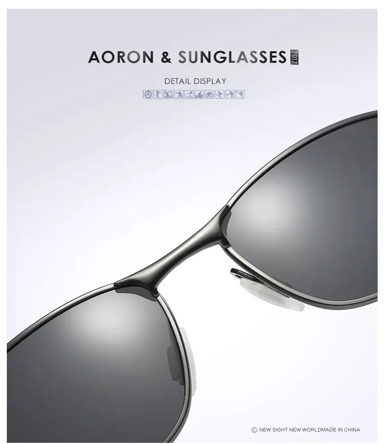 Men's Polarized Metal Sunglasses Driving Mirror — feature 23