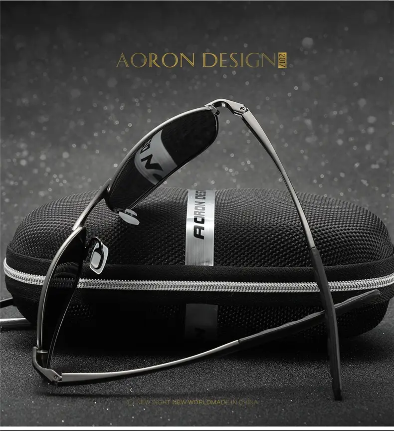 Men's Polarized Metal Sunglasses Driving Mirror — feature 4