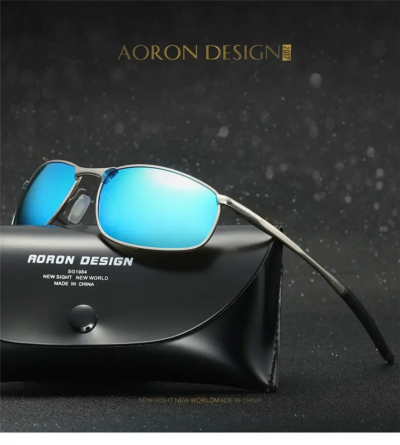 Men's Polarized Metal Sunglasses Driving Mirror — feature 5
