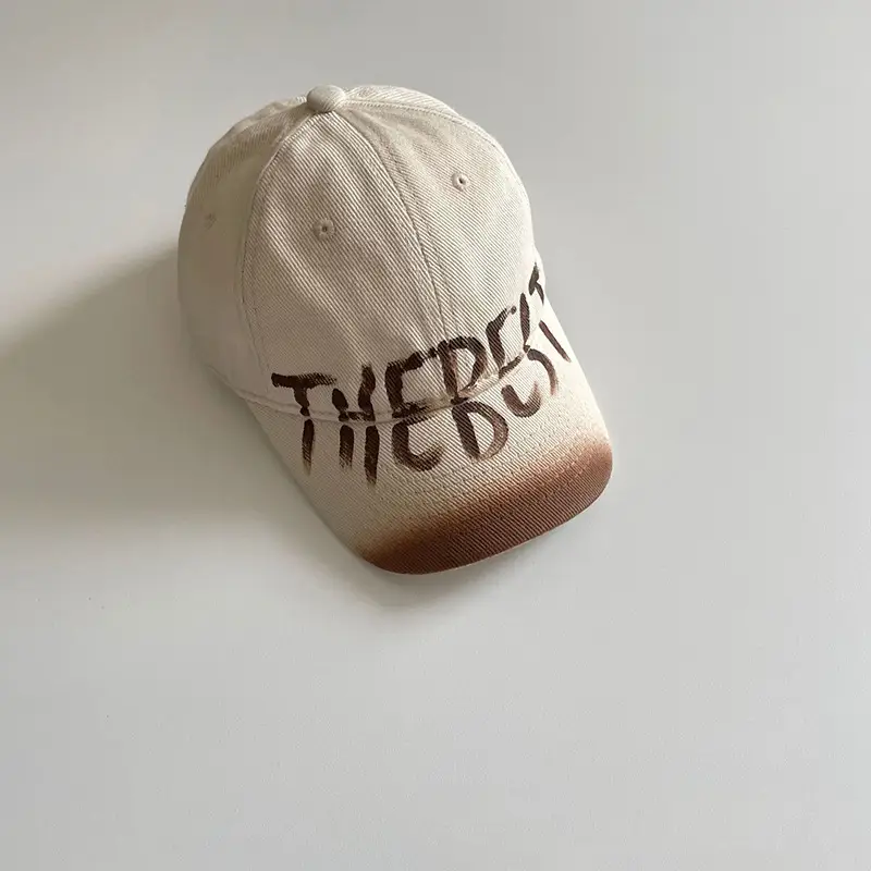 Brown Graffiti Cap for Kids 2025 Spring Summer - Image 6