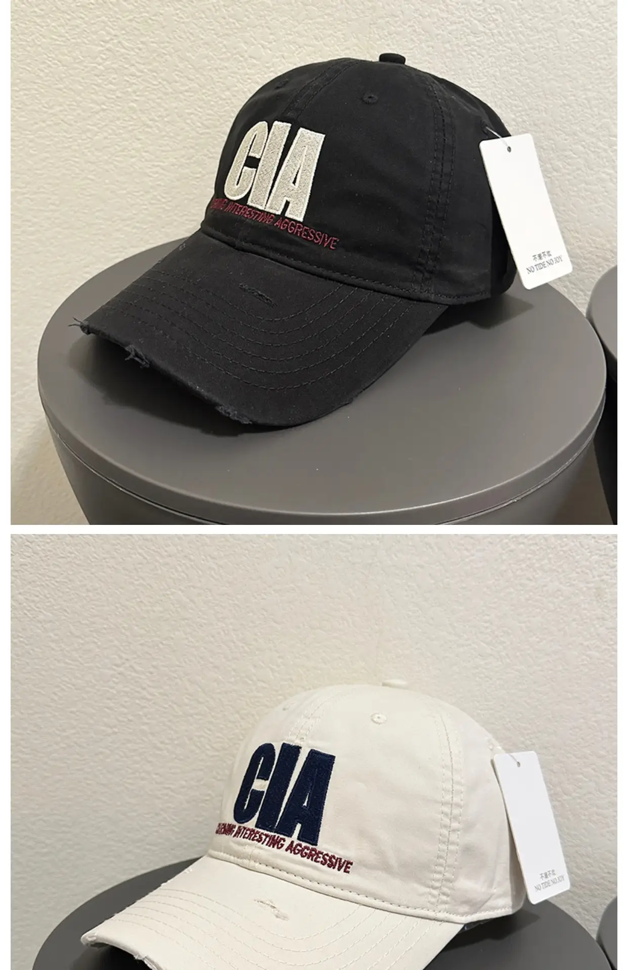Purple GA Printed Women's Distressed Cap — feature 4