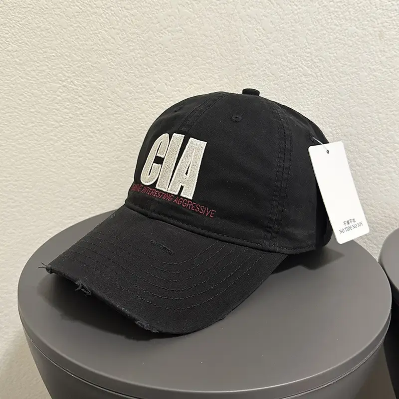 Purple GA Printed Women's Distressed Cap - Image 5