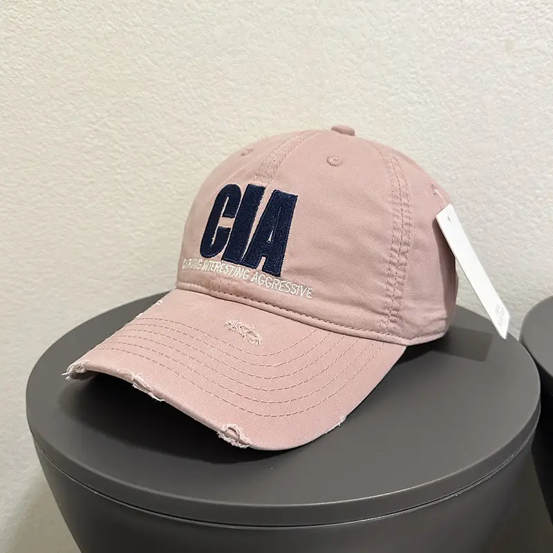 Purple GA Printed Women's Distressed Cap - Image 8