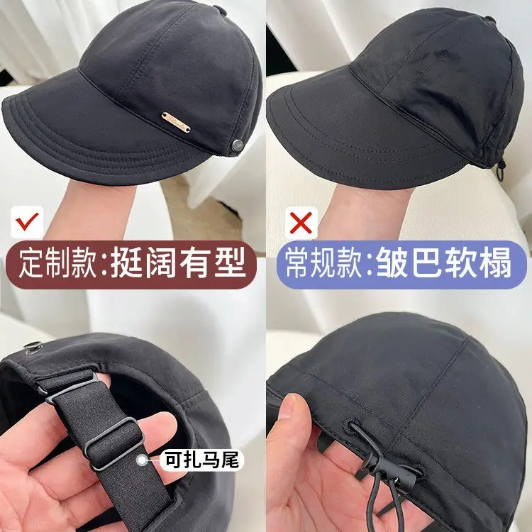 Women Sun Hat Large Cap Fisherman Cap Autumn Winter - Image 12