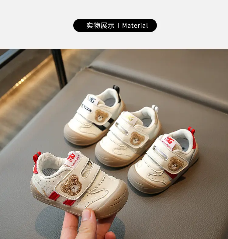 Newborn Velcro Toddler Shoes 0-3Yr Cartoon Soft Bottom — feature 9