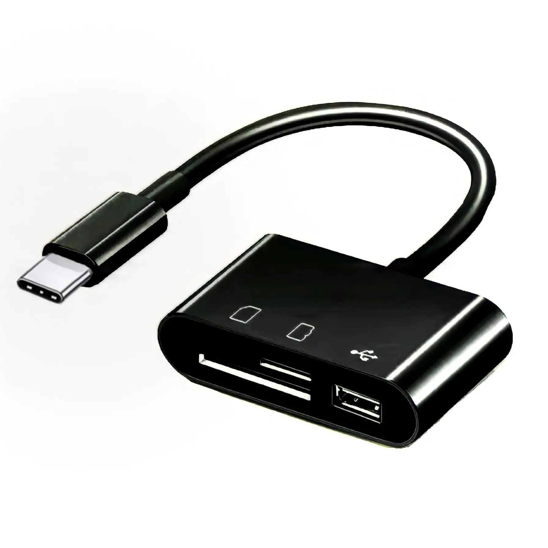 Universal Type-C Card Reader with USB & Camera Port - Image 2
