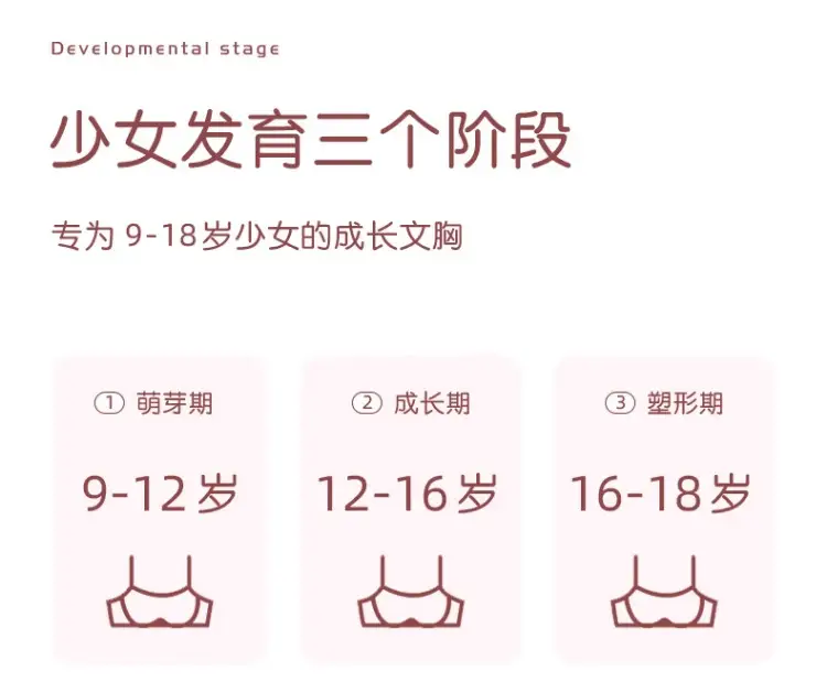 Developmental Intimates for Junior High School Students, Girls, Girls' Bras, 12-16 Years Old, Middle School Students, Sports Vests, High School Students — feature 6