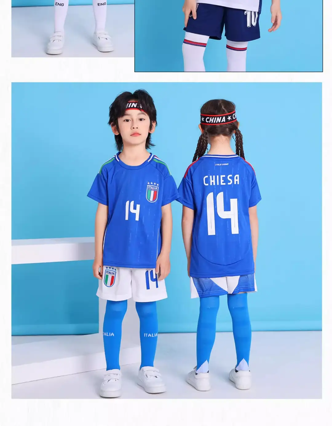 Children's Football Uniform suit Boys Messi Ronaldo Jersey Primary School Girls Class Competition Training Team Uniform Printing — feature 17